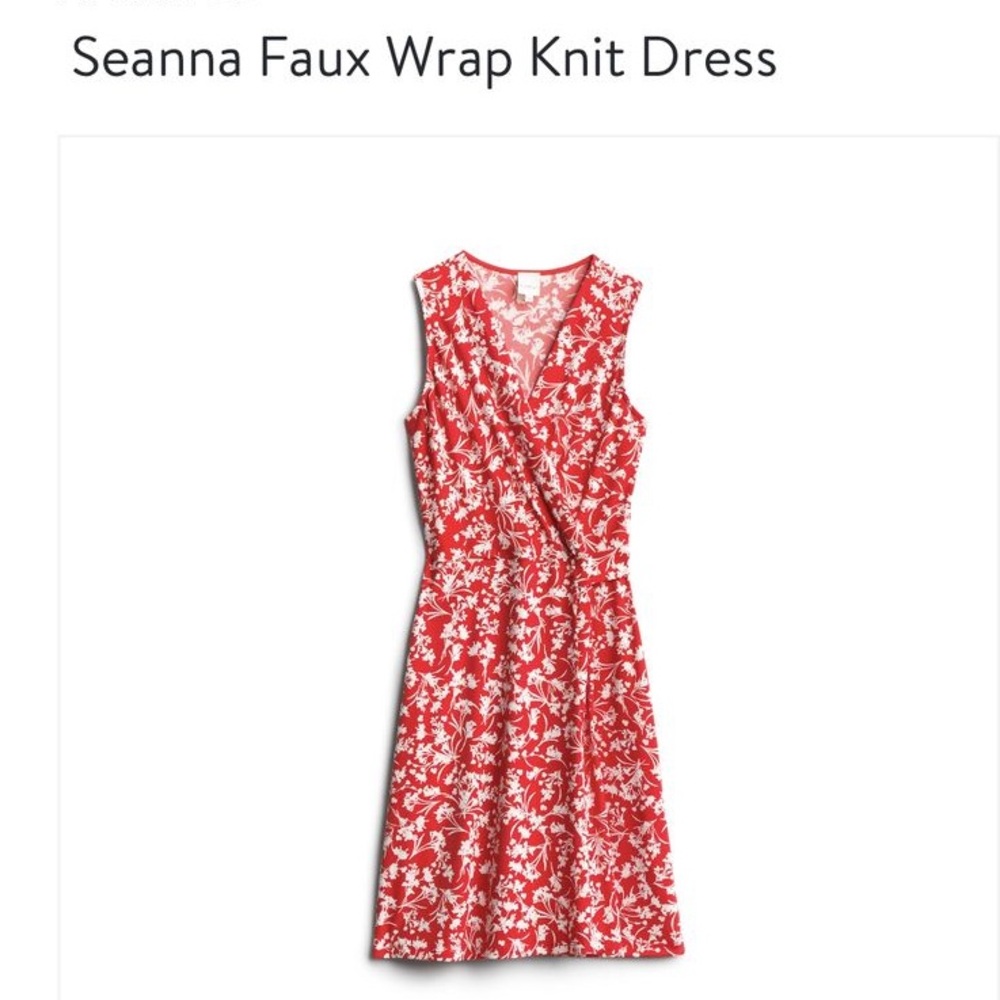 Coral Floral Wrap Midi Dress